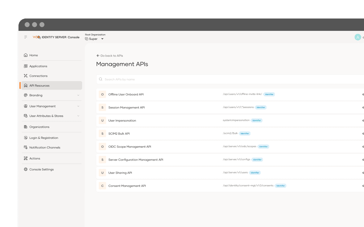 wso2 identity server mockup