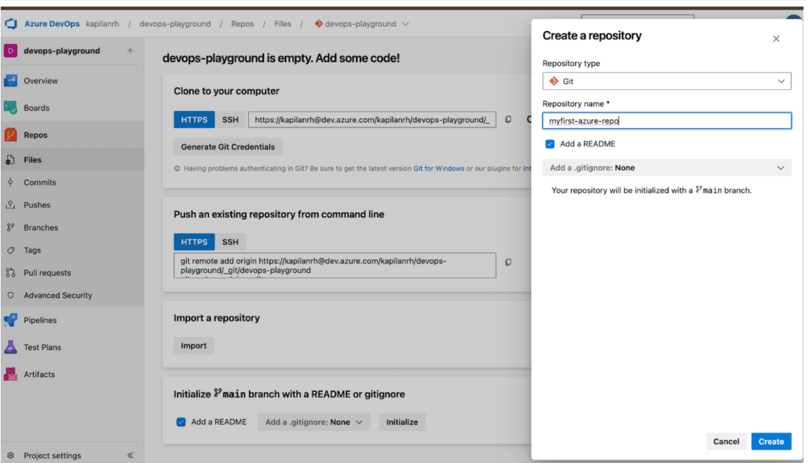 Setting Up Azure Repos for Source Control