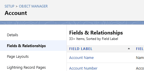 Then we need to go into “Fields & Relationships”